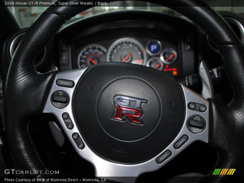 Super Silver Metallic / Black 2009 Nissan GT-R Premium