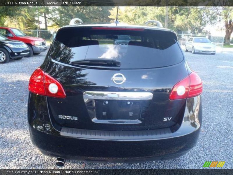 Wicked Black / Black 2011 Nissan Rogue SV