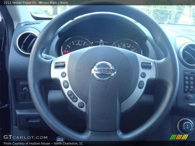 Wicked Black / Black 2011 Nissan Rogue SV