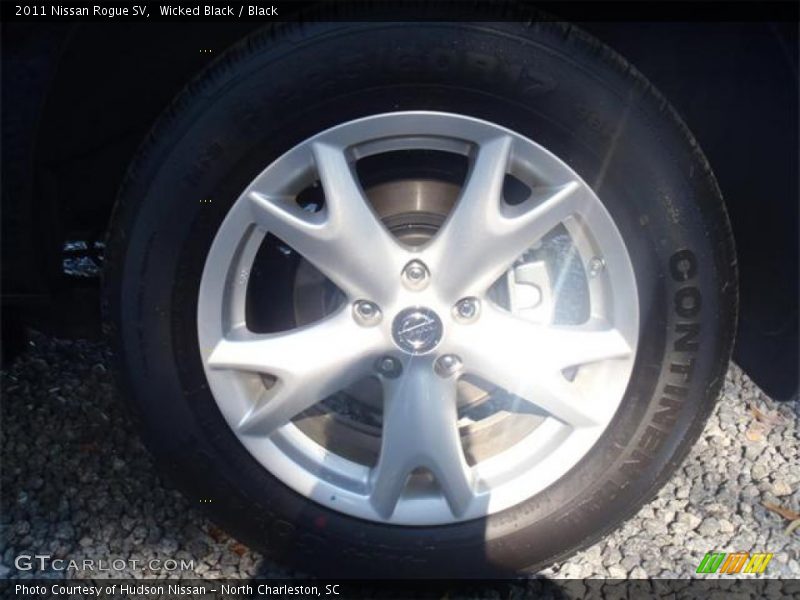 Wicked Black / Black 2011 Nissan Rogue SV