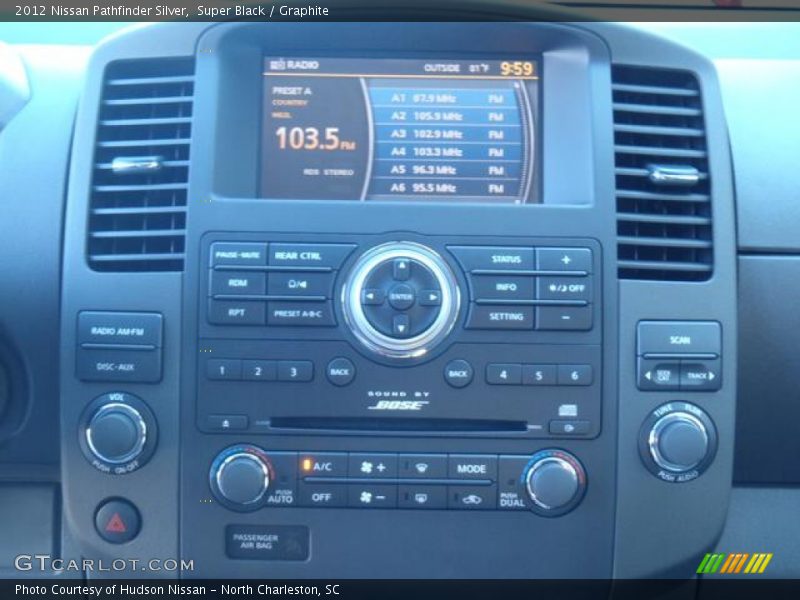 Controls of 2012 Pathfinder Silver