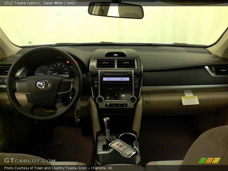 Dashboard of 2012 Camry L