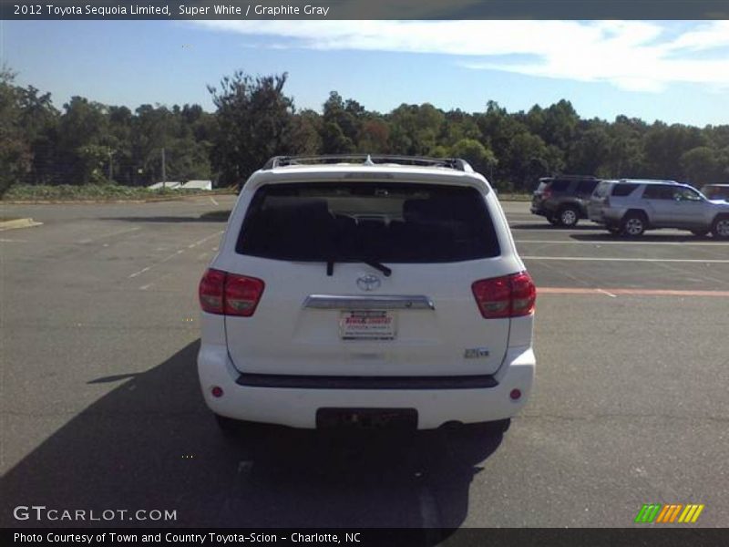 Super White / Graphite Gray 2012 Toyota Sequoia Limited