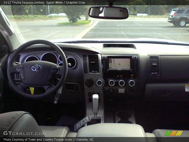 Super White / Graphite Gray 2012 Toyota Sequoia Limited