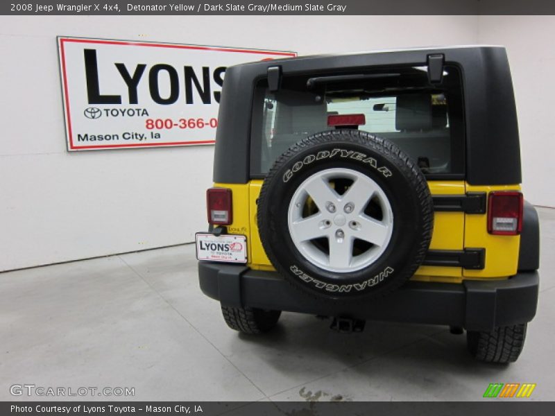 Detonator Yellow / Dark Slate Gray/Medium Slate Gray 2008 Jeep Wrangler X 4x4