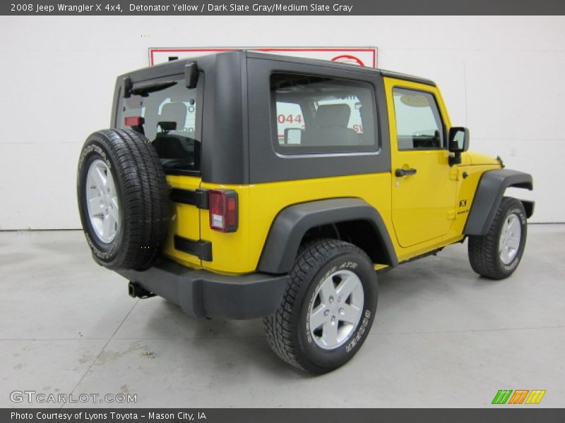 Detonator Yellow / Dark Slate Gray/Medium Slate Gray 2008 Jeep Wrangler X 4x4