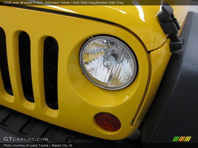 Detonator Yellow / Dark Slate Gray/Medium Slate Gray 2008 Jeep Wrangler X 4x4