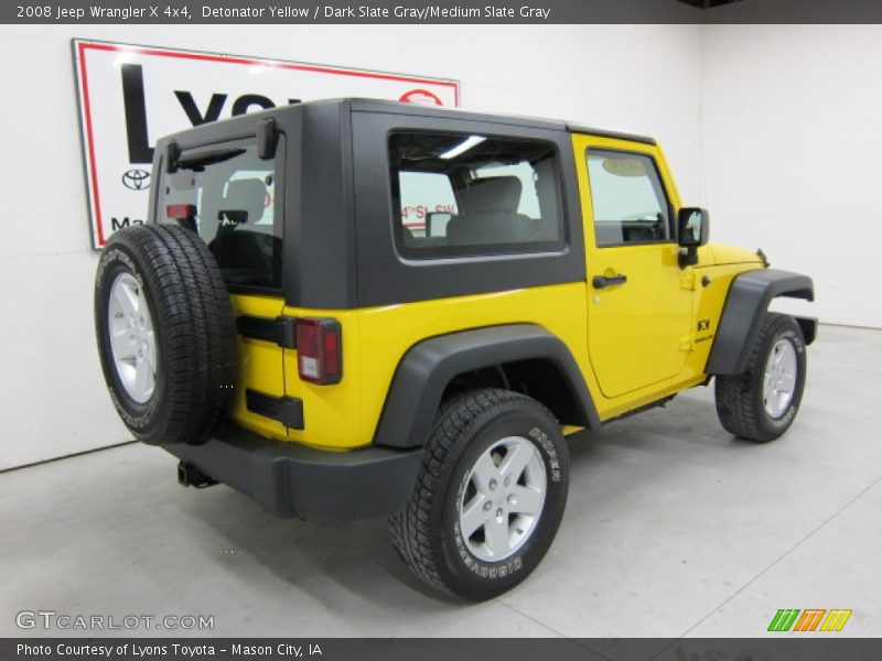 Detonator Yellow / Dark Slate Gray/Medium Slate Gray 2008 Jeep Wrangler X 4x4