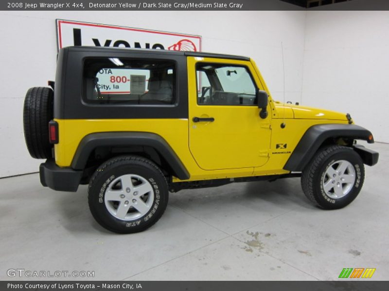 Detonator Yellow / Dark Slate Gray/Medium Slate Gray 2008 Jeep Wrangler X 4x4