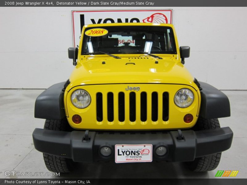 Detonator Yellow / Dark Slate Gray/Medium Slate Gray 2008 Jeep Wrangler X 4x4