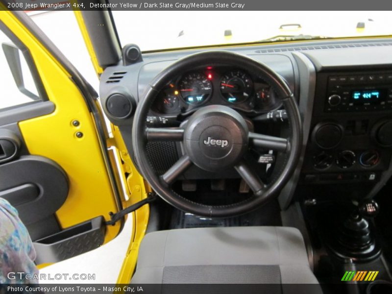 Detonator Yellow / Dark Slate Gray/Medium Slate Gray 2008 Jeep Wrangler X 4x4
