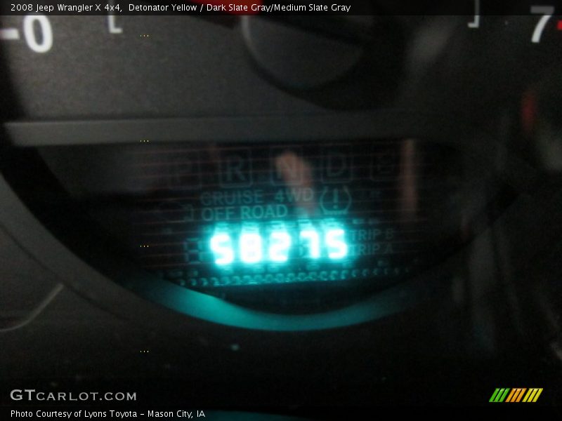 Detonator Yellow / Dark Slate Gray/Medium Slate Gray 2008 Jeep Wrangler X 4x4