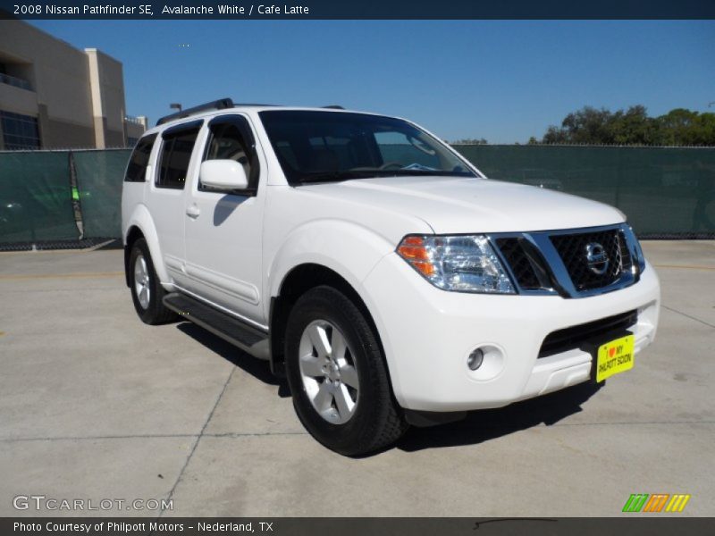 Avalanche White / Cafe Latte 2008 Nissan Pathfinder SE