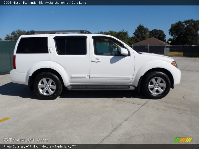 Avalanche White / Cafe Latte 2008 Nissan Pathfinder SE
