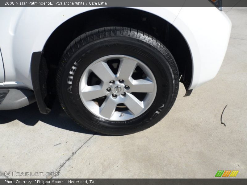 Avalanche White / Cafe Latte 2008 Nissan Pathfinder SE