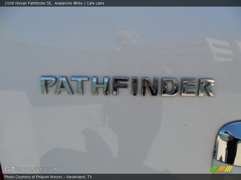 Avalanche White / Cafe Latte 2008 Nissan Pathfinder SE