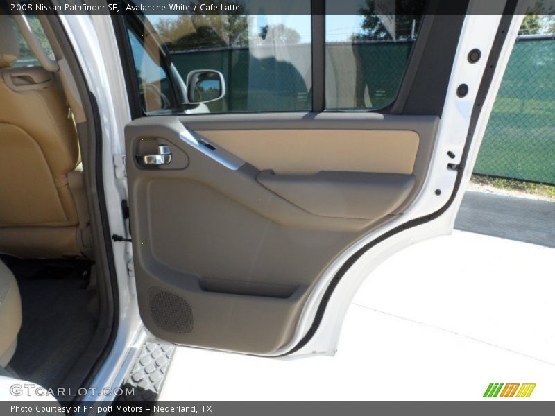 Avalanche White / Cafe Latte 2008 Nissan Pathfinder SE