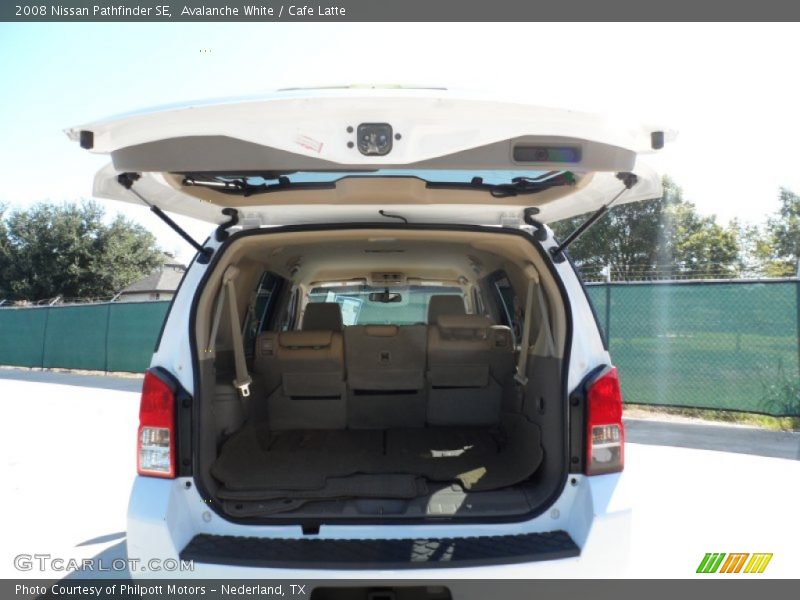Avalanche White / Cafe Latte 2008 Nissan Pathfinder SE