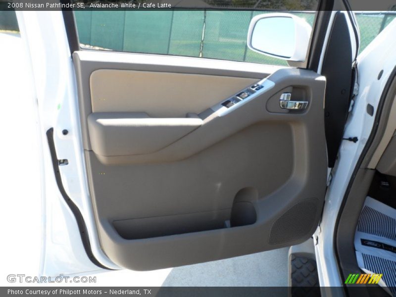 Avalanche White / Cafe Latte 2008 Nissan Pathfinder SE