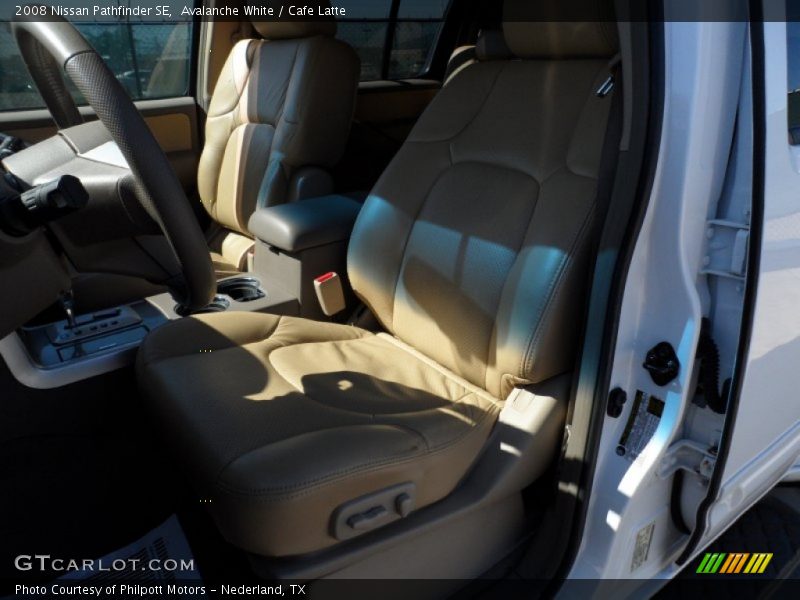 Avalanche White / Cafe Latte 2008 Nissan Pathfinder SE