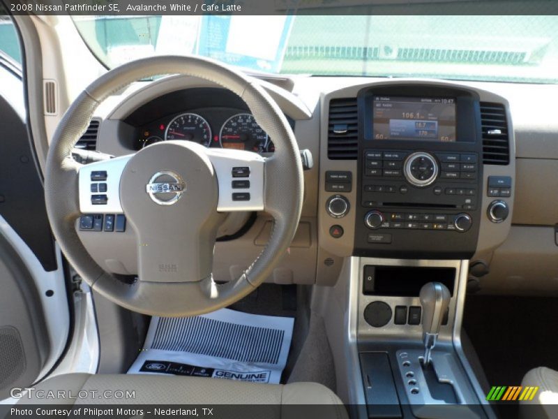 Avalanche White / Cafe Latte 2008 Nissan Pathfinder SE