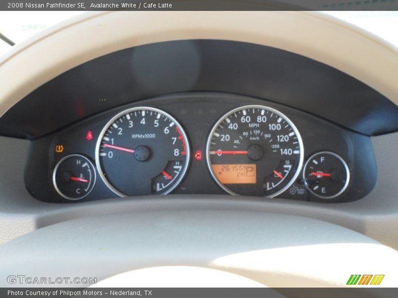 Avalanche White / Cafe Latte 2008 Nissan Pathfinder SE