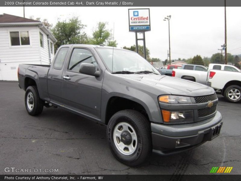 Dark Gray Metallic / Ebony 2009 Chevrolet Colorado Extended Cab 4x4