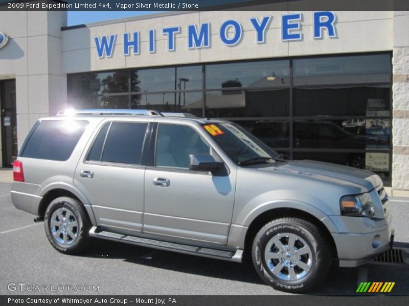 Vapor Silver Metallic / Stone 2009 Ford Expedition Limited 4x4