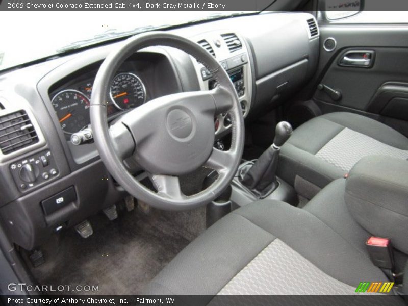 Ebony Interior - 2009 Colorado Extended Cab 4x4 