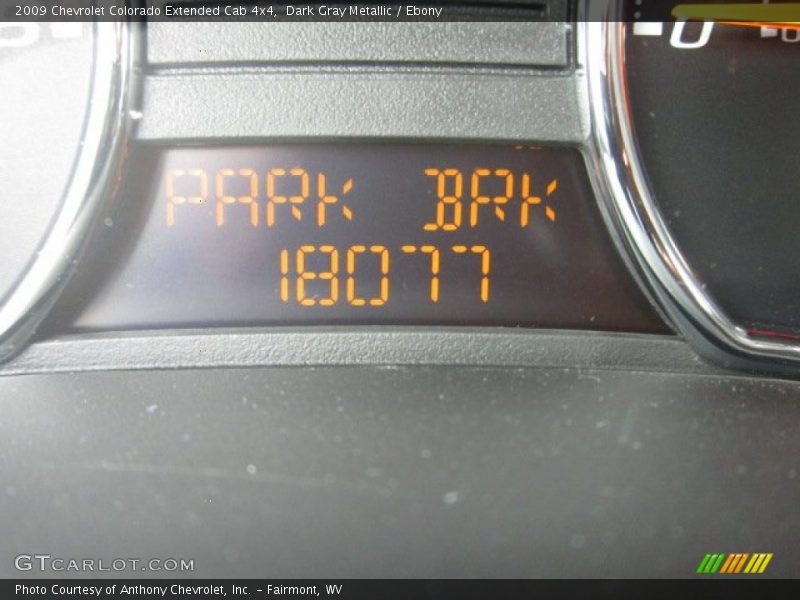 Dark Gray Metallic / Ebony 2009 Chevrolet Colorado Extended Cab 4x4