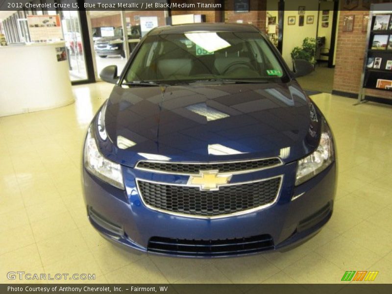 Blue Topaz Metallic / Jet Black/Medium Titanium 2012 Chevrolet Cruze LS