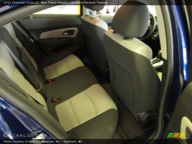 Blue Topaz Metallic / Jet Black/Medium Titanium 2012 Chevrolet Cruze LS