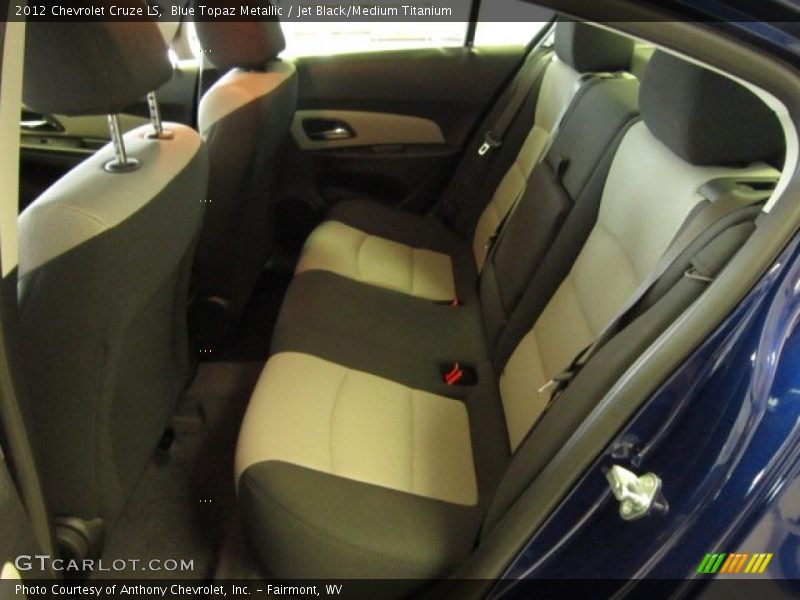 Blue Topaz Metallic / Jet Black/Medium Titanium 2012 Chevrolet Cruze LS