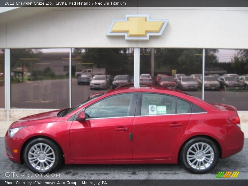 Crystal Red Metallic / Medium Titanium 2012 Chevrolet Cruze Eco