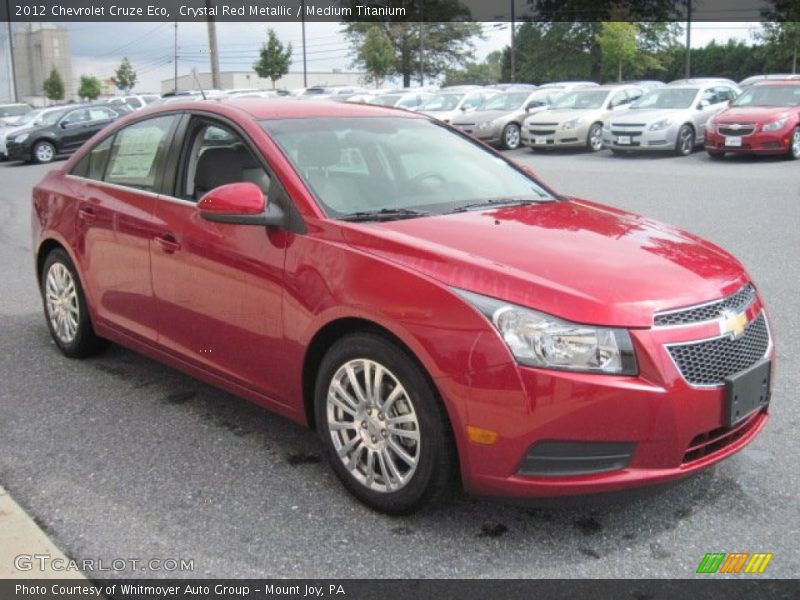 Crystal Red Metallic / Medium Titanium 2012 Chevrolet Cruze Eco