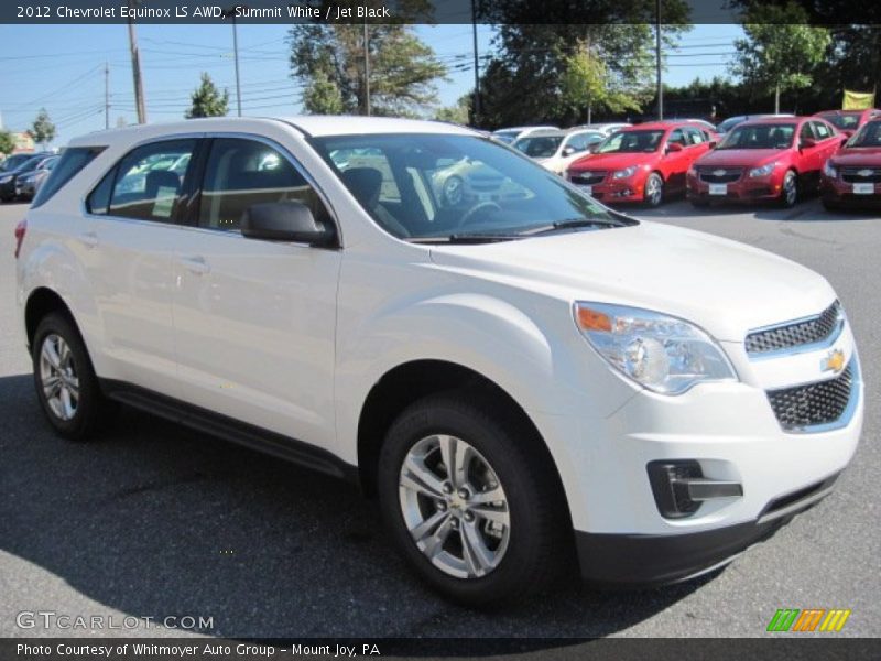 Summit White / Jet Black 2012 Chevrolet Equinox LS AWD