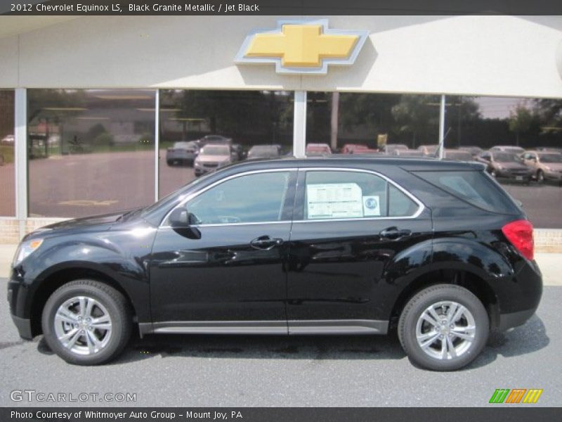 Black Granite Metallic / Jet Black 2012 Chevrolet Equinox LS