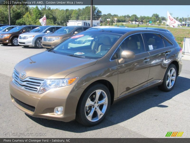 Golden Umber Mica / Ivory 2011 Toyota Venza V6 AWD