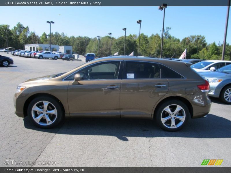 Golden Umber Mica / Ivory 2011 Toyota Venza V6 AWD