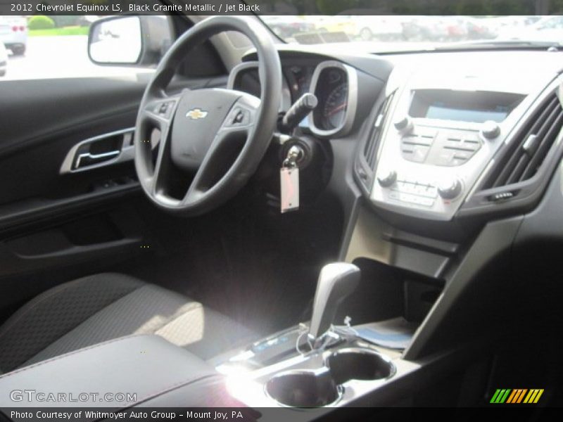 Black Granite Metallic / Jet Black 2012 Chevrolet Equinox LS