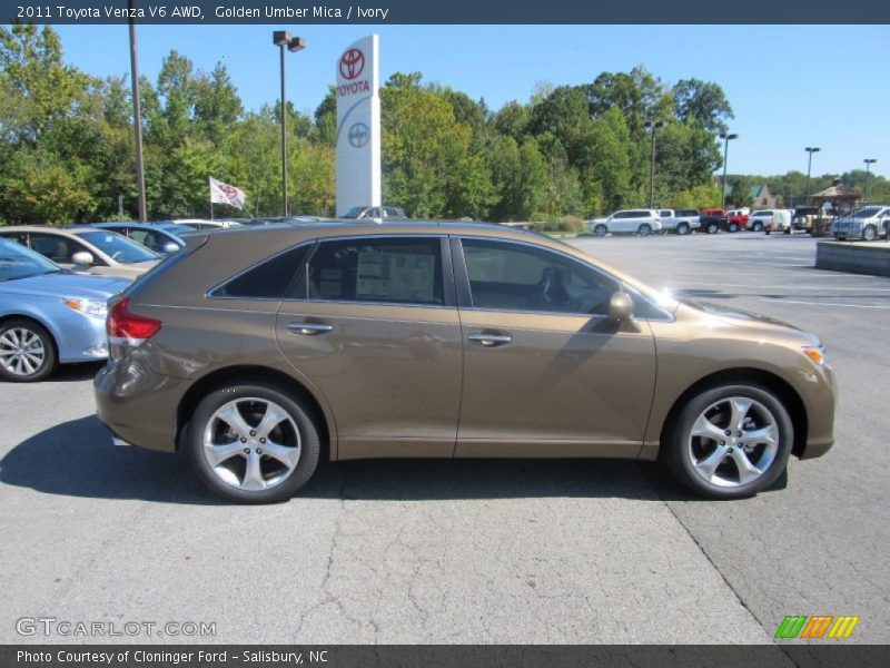 Golden Umber Mica / Ivory 2011 Toyota Venza V6 AWD