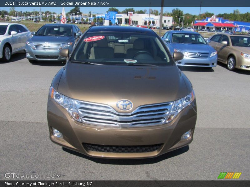 Golden Umber Mica / Ivory 2011 Toyota Venza V6 AWD