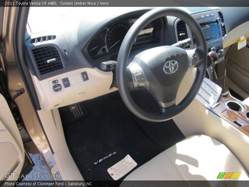 Golden Umber Mica / Ivory 2011 Toyota Venza V6 AWD