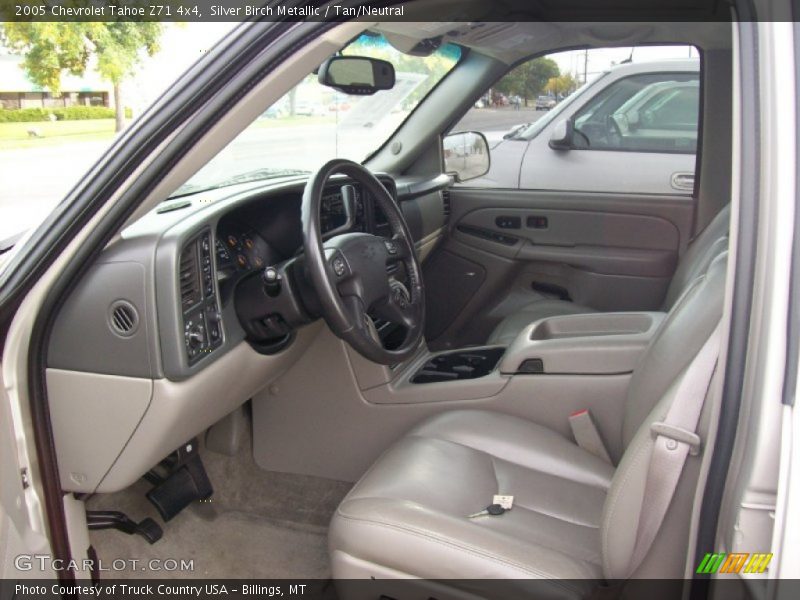 Silver Birch Metallic / Tan/Neutral 2005 Chevrolet Tahoe Z71 4x4