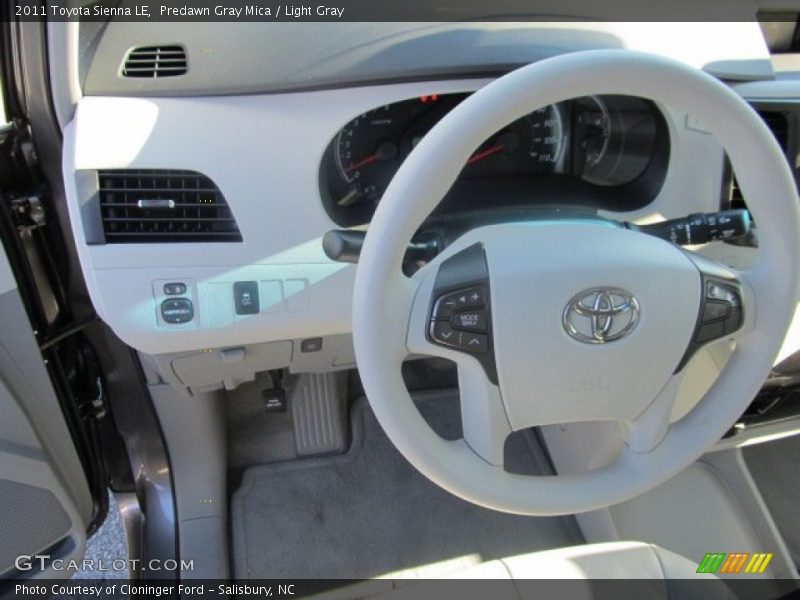 Predawn Gray Mica / Light Gray 2011 Toyota Sienna LE