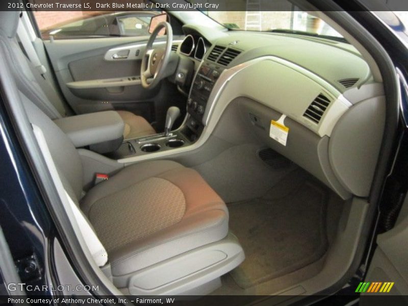 Dark Blue Metallic / Dark Gray/Light Gray 2012 Chevrolet Traverse LS