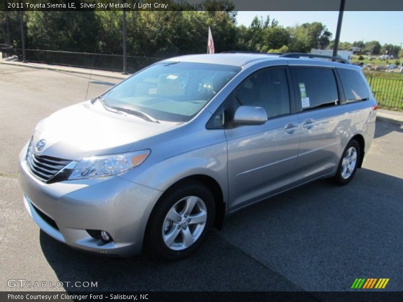 Silver Sky Metallic / Light Gray 2011 Toyota Sienna LE