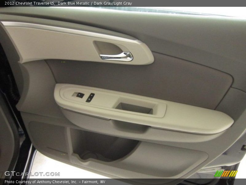 Dark Blue Metallic / Dark Gray/Light Gray 2012 Chevrolet Traverse LS