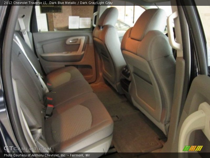 Dark Blue Metallic / Dark Gray/Light Gray 2012 Chevrolet Traverse LS