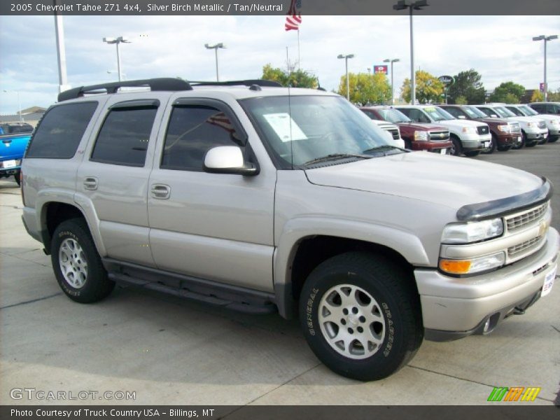 Silver Birch Metallic / Tan/Neutral 2005 Chevrolet Tahoe Z71 4x4